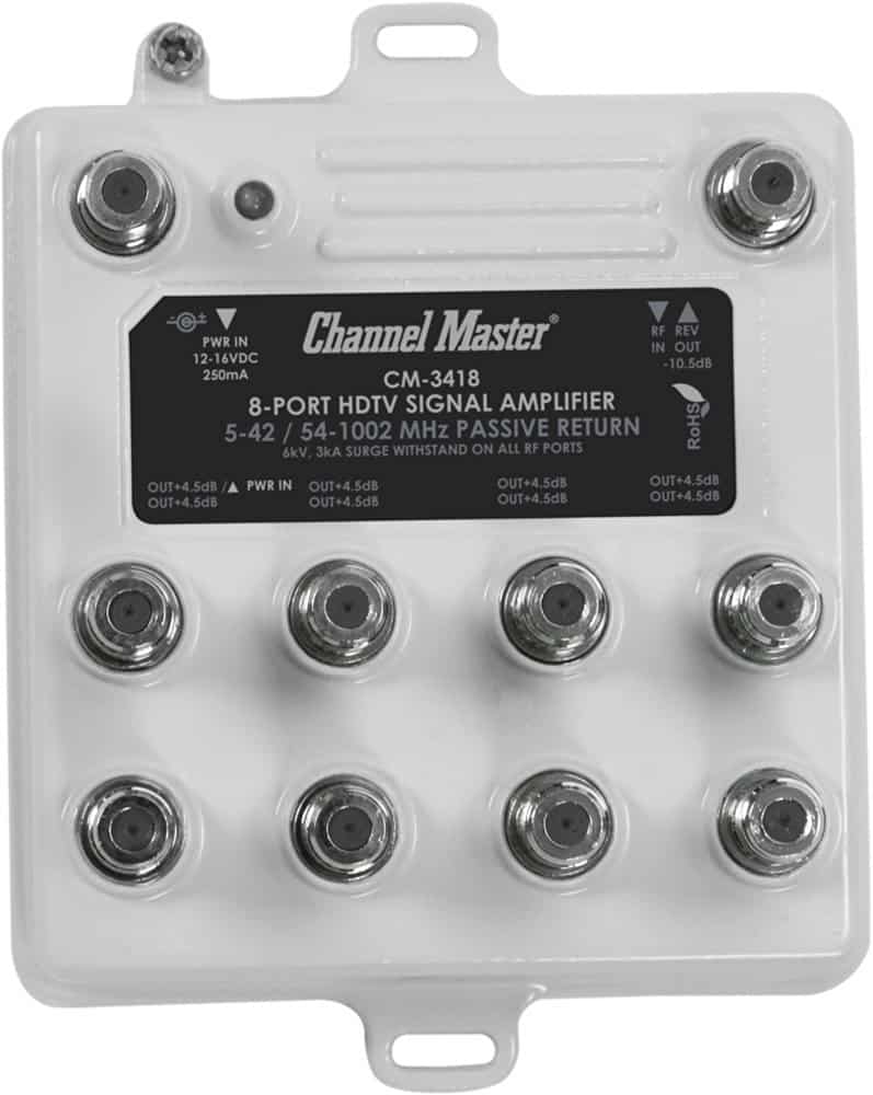 channel master 1 port hdtv signal amplifier