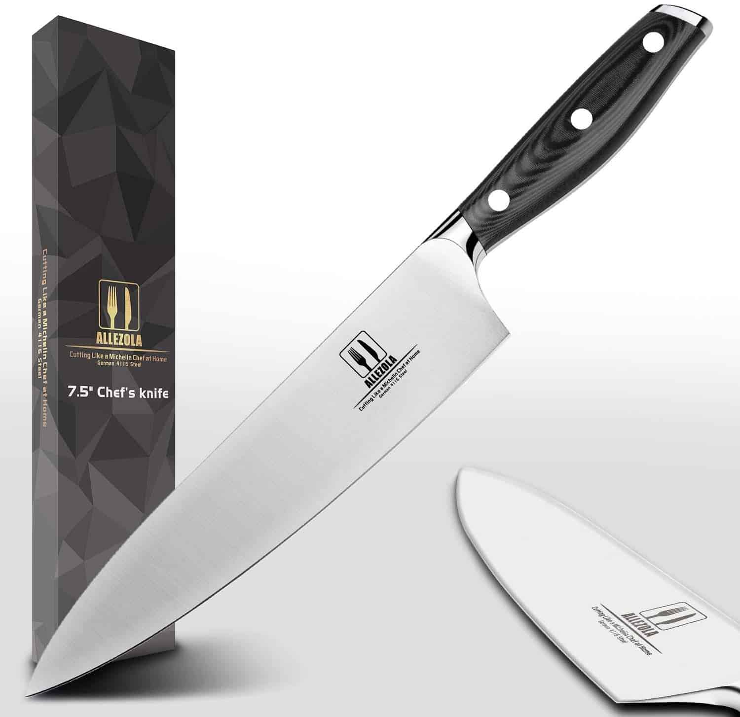 10. Allezola Professional Chef’s Knife 