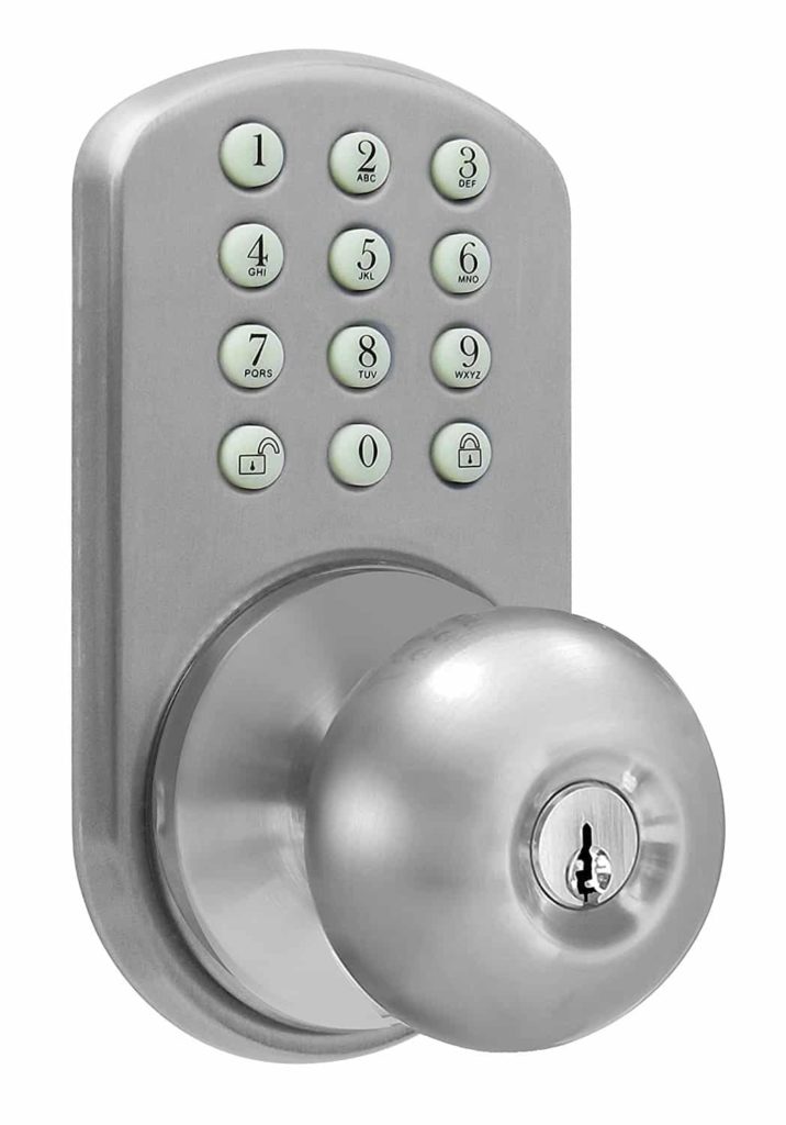 keypad door knob both sides