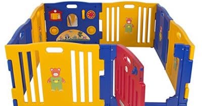 5. Best Choice Products Baby Playpen Kids 8 Panel Safety Play Center 400x210 